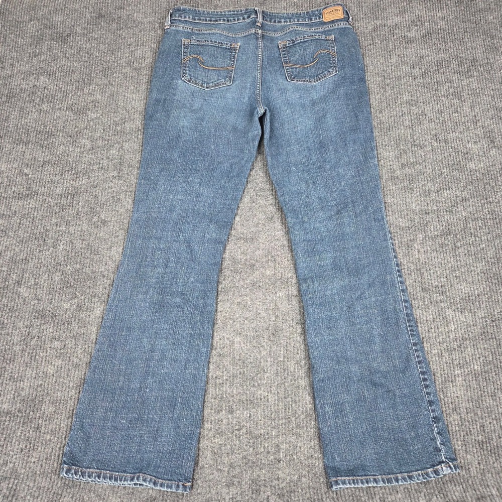 Signature by Levi Strauss Women 16 Long Low Rise Bootcut Jeans Medium Wash Blue - Picture 2 of 9